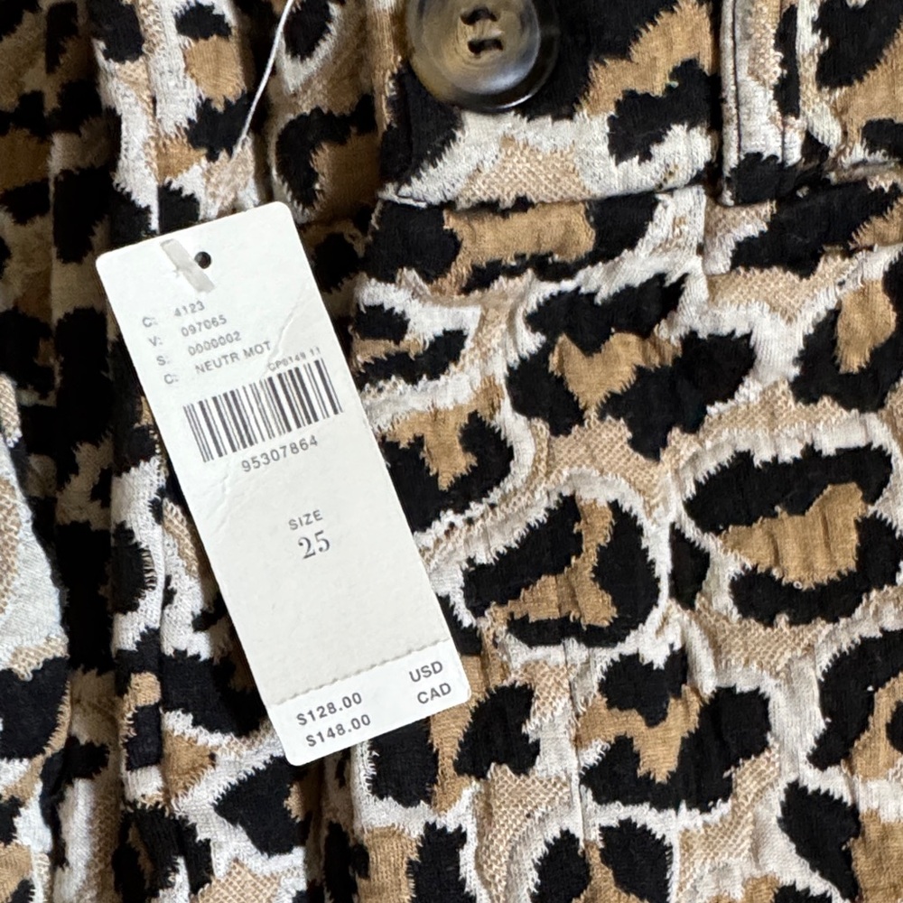 The Ettie High-Rise Crop Leopard Print Wide-Leg Pants by Maeve: Knit Edition - Picture 6 of 6